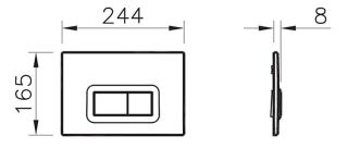 Клавиша смыва Vitra Loop R 740-0680